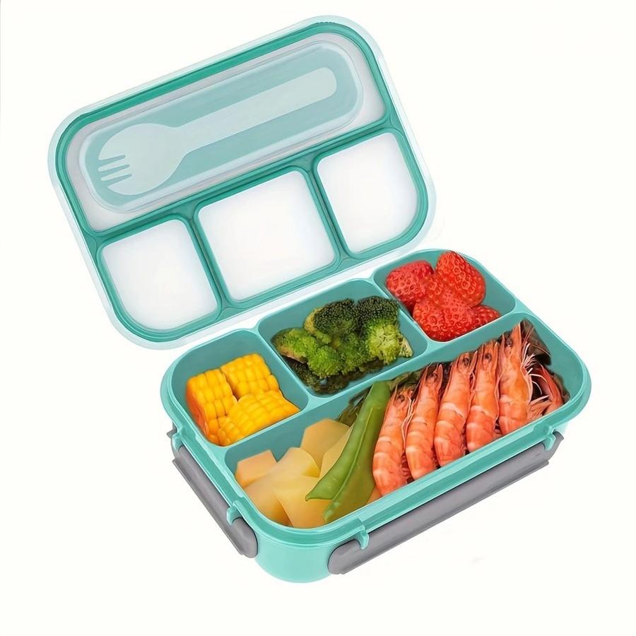 1PC Four Grid Format Lunch Box 1300ML Lunch Box For Students Sealed Leak Proof And Easy To Clean Student Bento Box