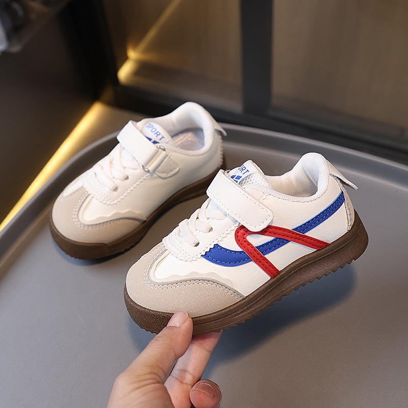 Children's retro Forrest Gump shoes 2025 autumn boys' sports shoes board shoes girls' casual shoes Velcro baby German training shoes