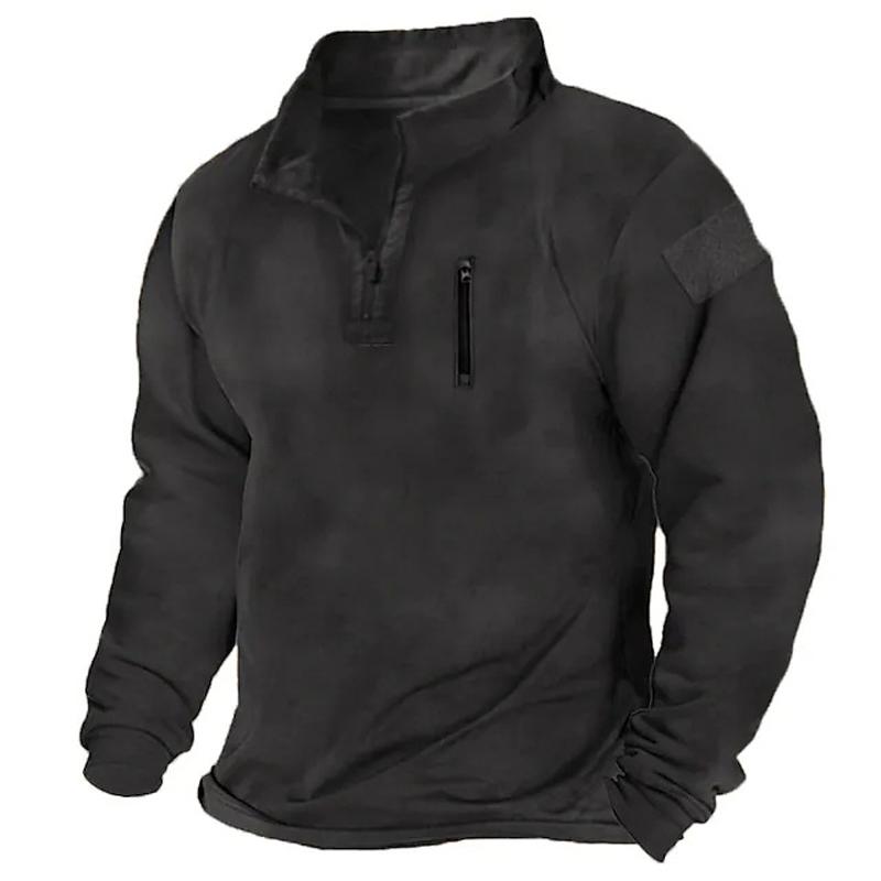 Men's Clothing Trainning Tactical Top NEW Long Sleeved Warm Tshirt Windproof Pullover For Men Sweatshirt