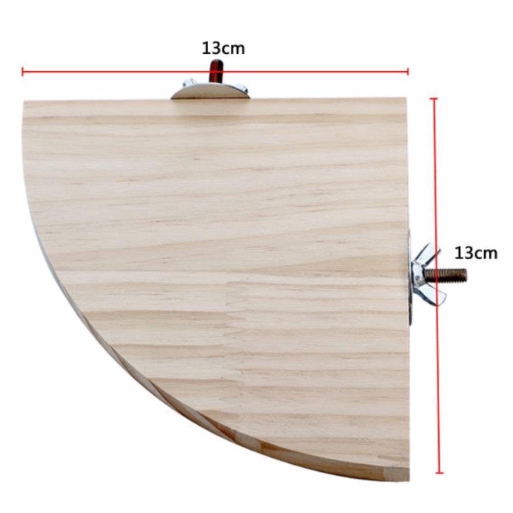 Sortierte Größen Vogel Sitzstange Plattform Holzmaterial Holzständer Papageien Sitzstange Ecke Haustier Lebensraum