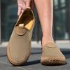 Men's Handmade Sneakers Slip on Loafers Breathable Mesh Casual Shoes Men's Driving Flats Summer