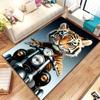 Cute Little Tiger Pattern Rug Wild Animal Carpet for Living Room Bathroom Mat Creative Doormat for Bedroom Home Decor Floor Mat