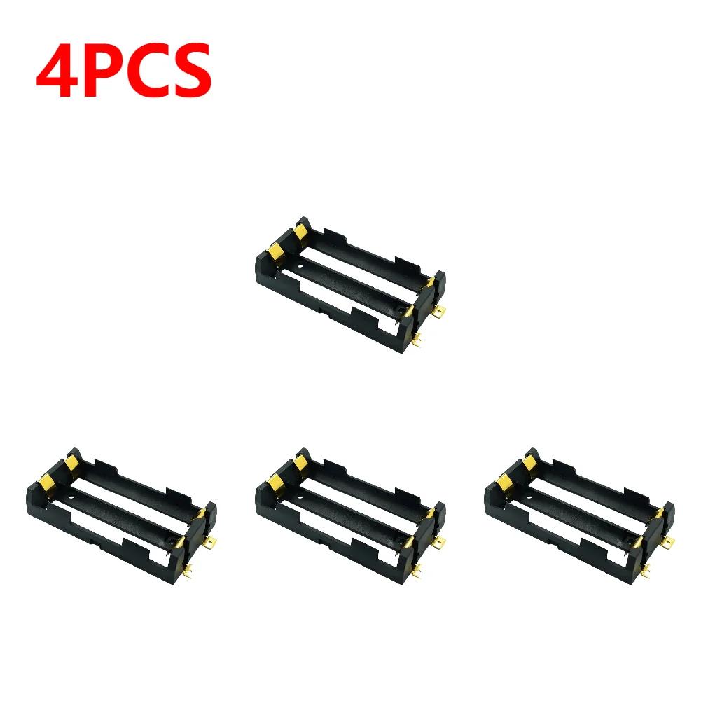 1-10pcs 18650 SMT Battery Holder 18650 SMD Battery Box With Bronze Pins Rechargeable Battery Holder Clip Storage Case Power Bank