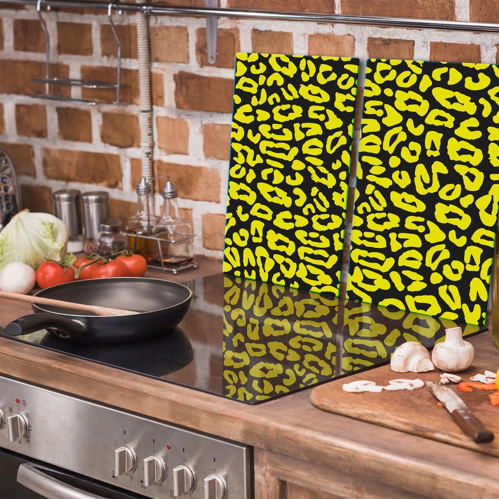 GLASS CUTTING BOARD 2x 30x52 PATTERN