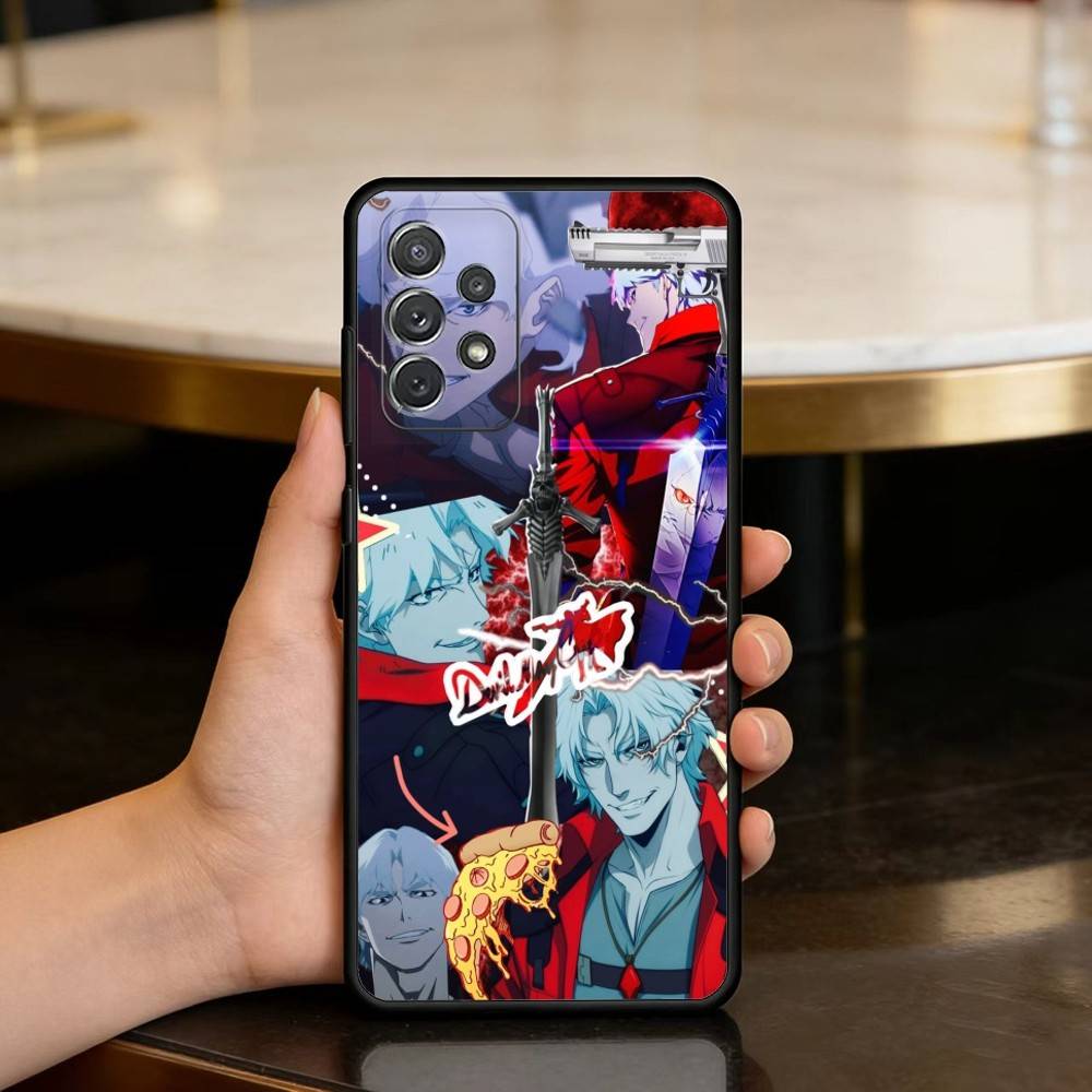 Game D-Devil May Cry DMC Soft Silicone Black Cover Phone Case For Samsung Galaxy A73,A72,A71,A70,A53,A52,A51