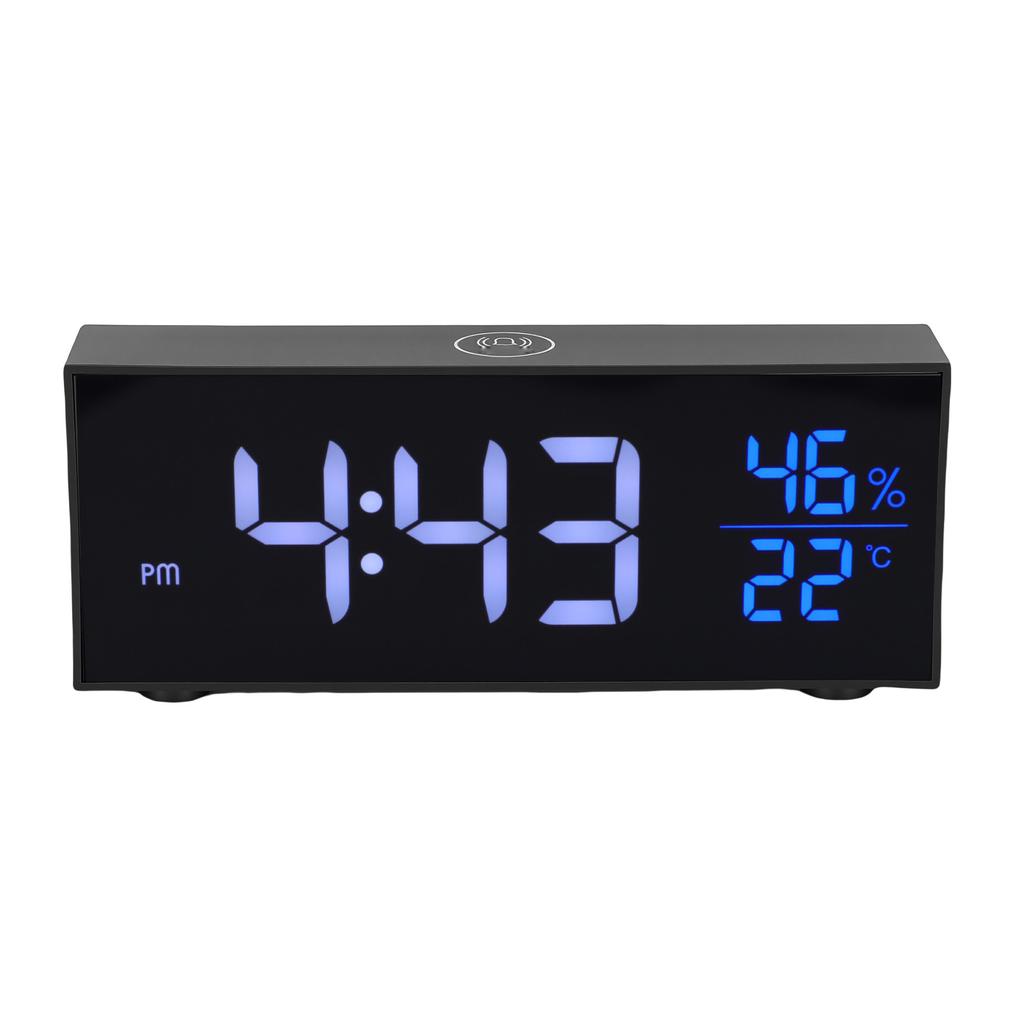 Digital Alarm Clock 2.15 Inch LED Display Dual Alarms Adjustable Volume Dimmable 12H 24H Electronic Desk Clock with