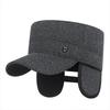 Men's Winter Warm Flat Top Ear Flap Cap