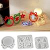DIY Silicone Mould Crystal Epoxy Easy-Clean High-Temp Christmas Tree Elk Snowflake Pendant  Decor Christmas Decor Epoxy Moulds