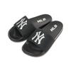 MLB Slipper Slide Slippers Unisex Black White Sneakers 3ALPAD423-50BKS