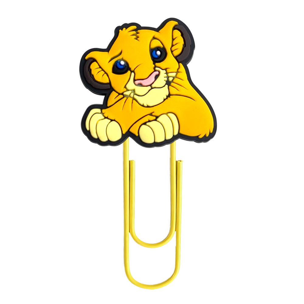 Colorful Lion King Cartoon Paperclip Bookmark for DIY & Office