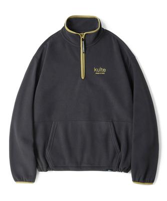 KULTE Classic Logo Fleece Half-Zip Crewneck Grey