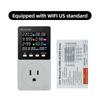 Ac85-290v 16a 3500w Tuya App Wifi Smart Eu Us Socket Lcd Digital Display Voltmeter Ammeter Power Meter Electricity Monitoring