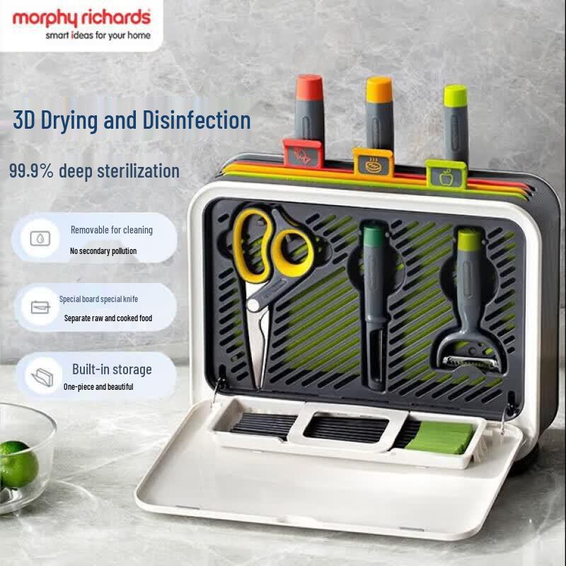 Morphyrichards UV Sterilizer for Knives, Chopsticks & Chopping Boards CN plug (adapter included)