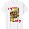 Jack of Hearts Tshirt Blackjack Cards Poker 21 JTee Shirt T-Shirt