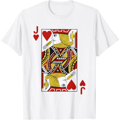 Herz-Bube T-Shirt Blackjack Karten Poker 21 JTee shirt T-Shirt