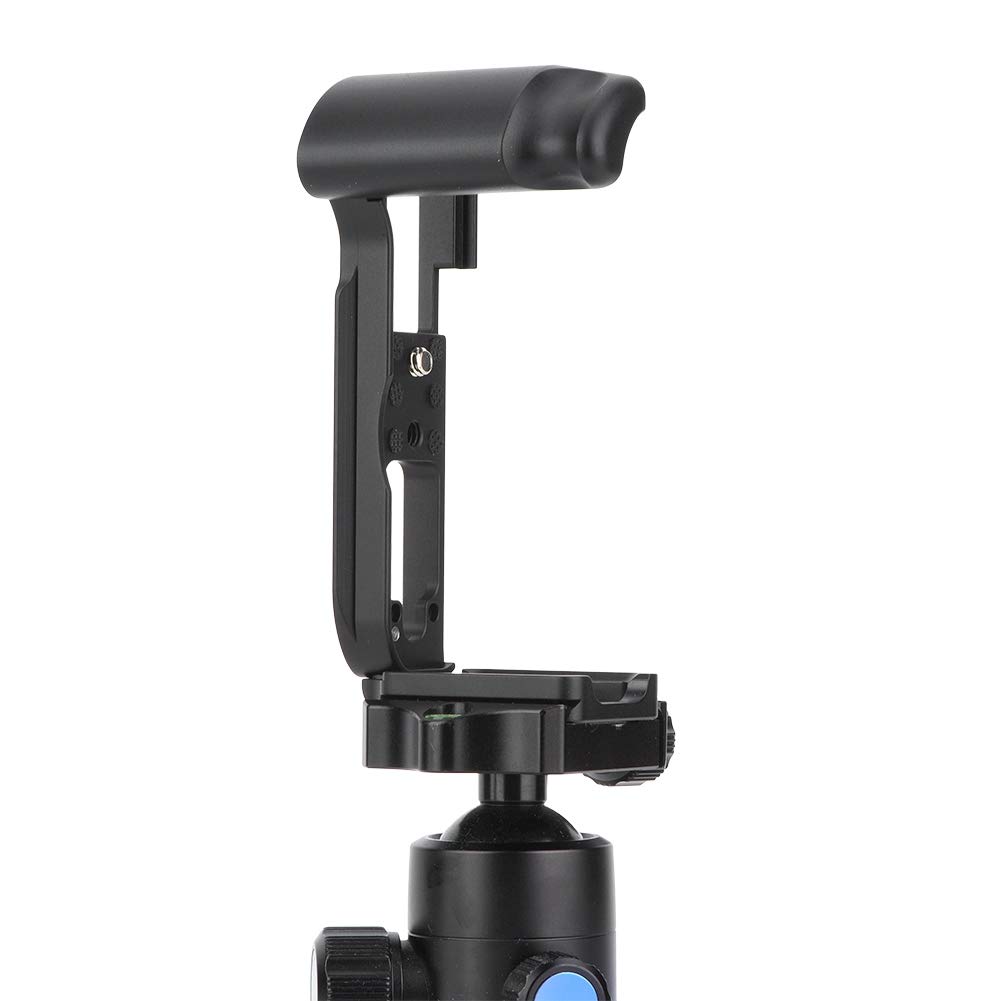 Flash Hot Shoe Mount Bracket Camera Hand Grip for Fujifilm and Mirrorless Cameras L-shaped X-A3 X-A5 (Black)