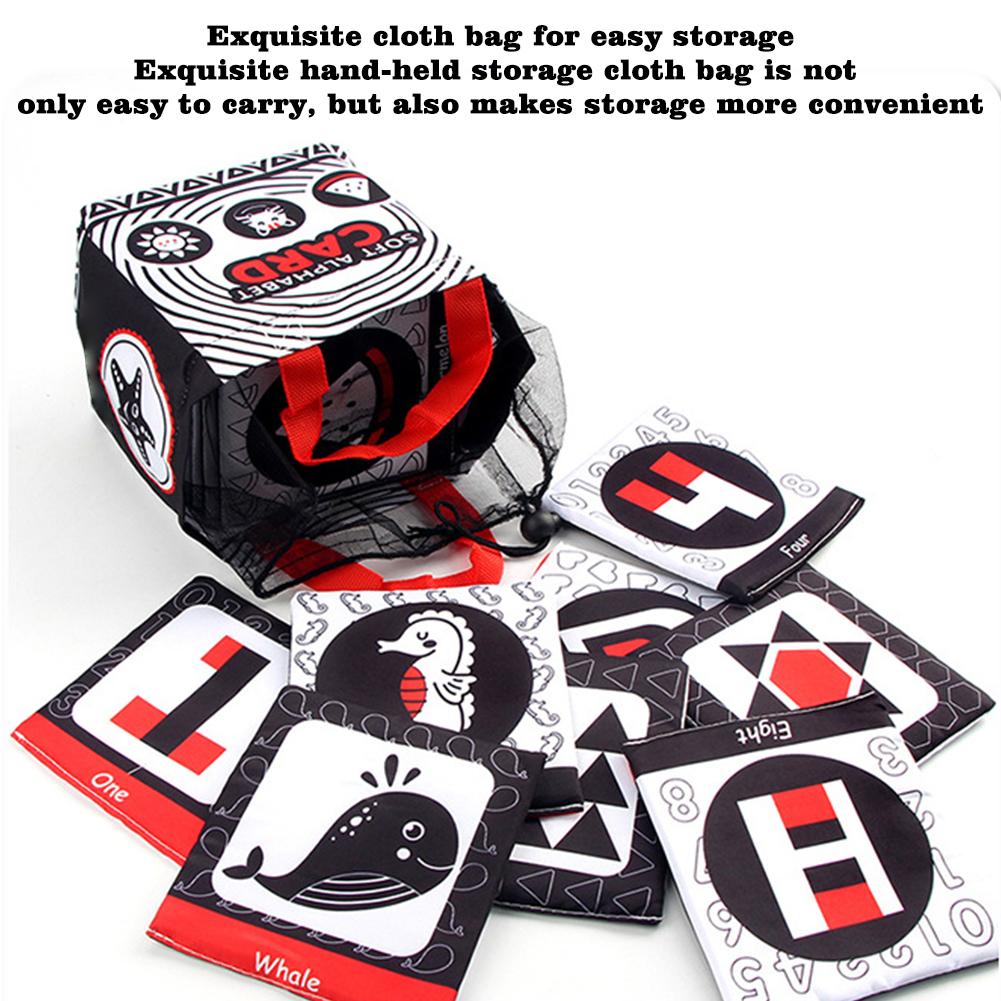 Baby Cloth Card Super Soft Exquisite Pattern Washable Tearable Infant Early Non-Fading Enlighte F3F8