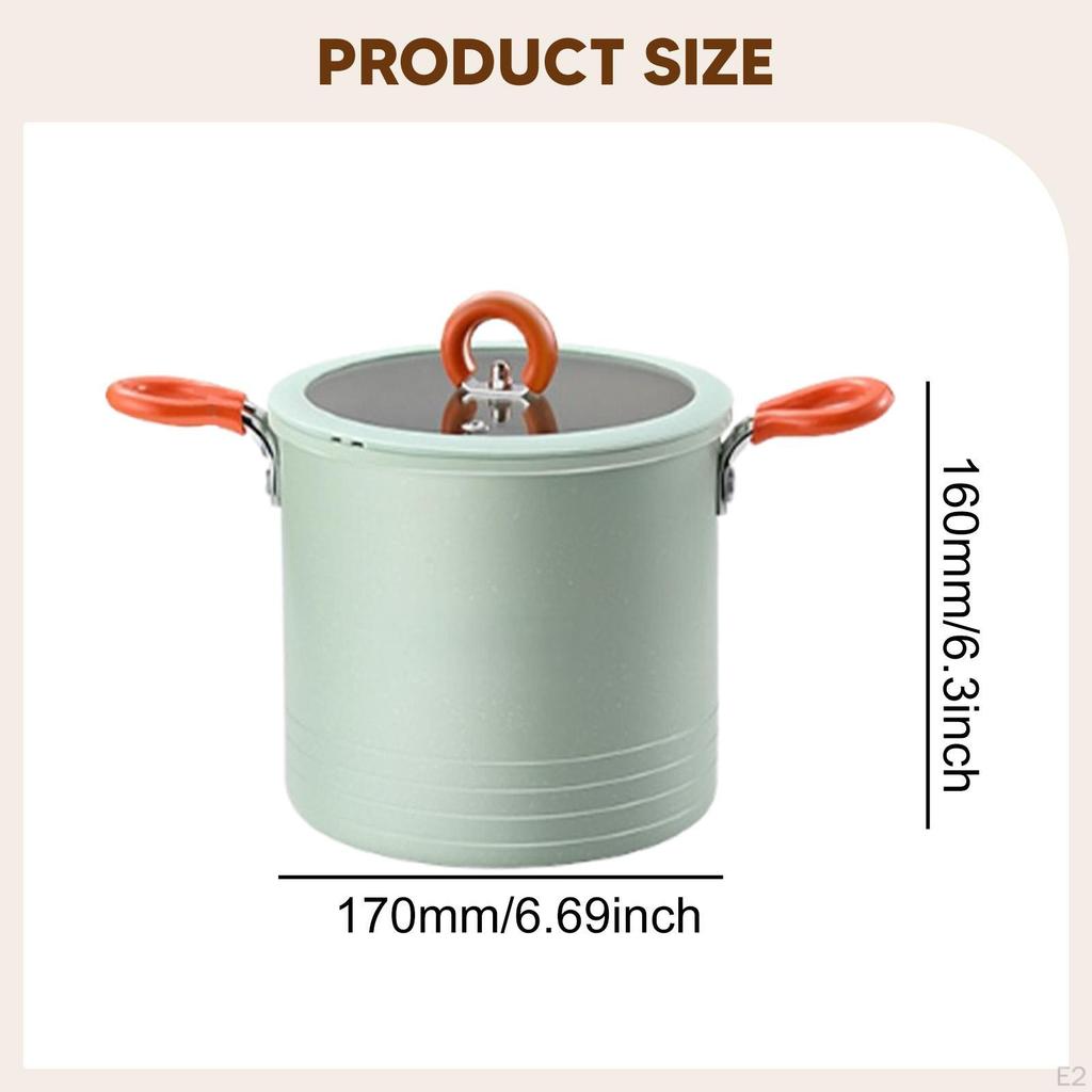 Deep Fryer Pot Cookware with Strainer 3L Multipurpose Frying Kitchen Pan for Cooking
