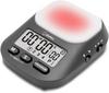 Dretec Learning Timer My Routine Study Countdown Mute Volume Switching Function Maximum 199 Minutes 55 Seconds Repeat Interval Clock Light Dark Gray