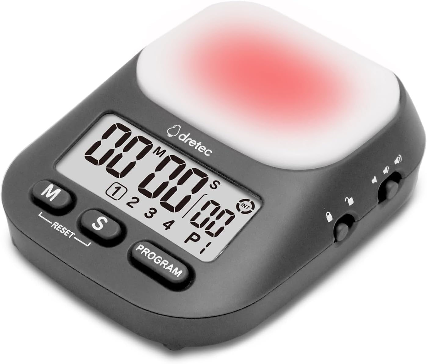 

Dretec Учебный таймер My Routine Обратный отсчет для учебы Функция переключения громкости без звука Максимум 199 минут 55 секунд Повтор Интервал Часы Подсветка Темно-серый