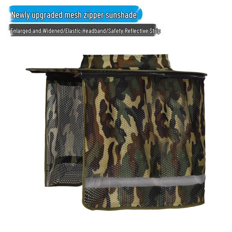 Extra Large Summer Sun Protection Hat for Outdoor Construction: Breathable, Wide Brim Safety Helmet