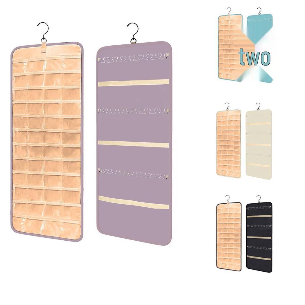Wall-Mounted Jewelry Storage Necklace Hanging Bag