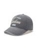 Emelbi Color Denim Unstructured Ball Cap Ny (Grey)