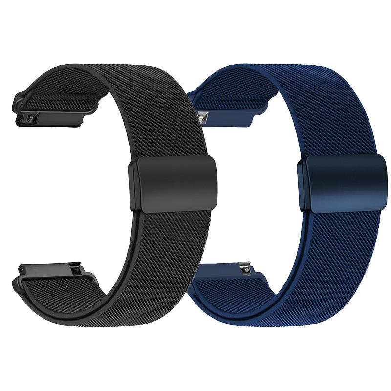 1-2PCS 20/22mm Magnetic strap for Samsung Galaxy Watch 7 6 5 4 40/44mm 6Classic 47mm Nylon Loop band for Huawei Watch GT5 Pro 4
