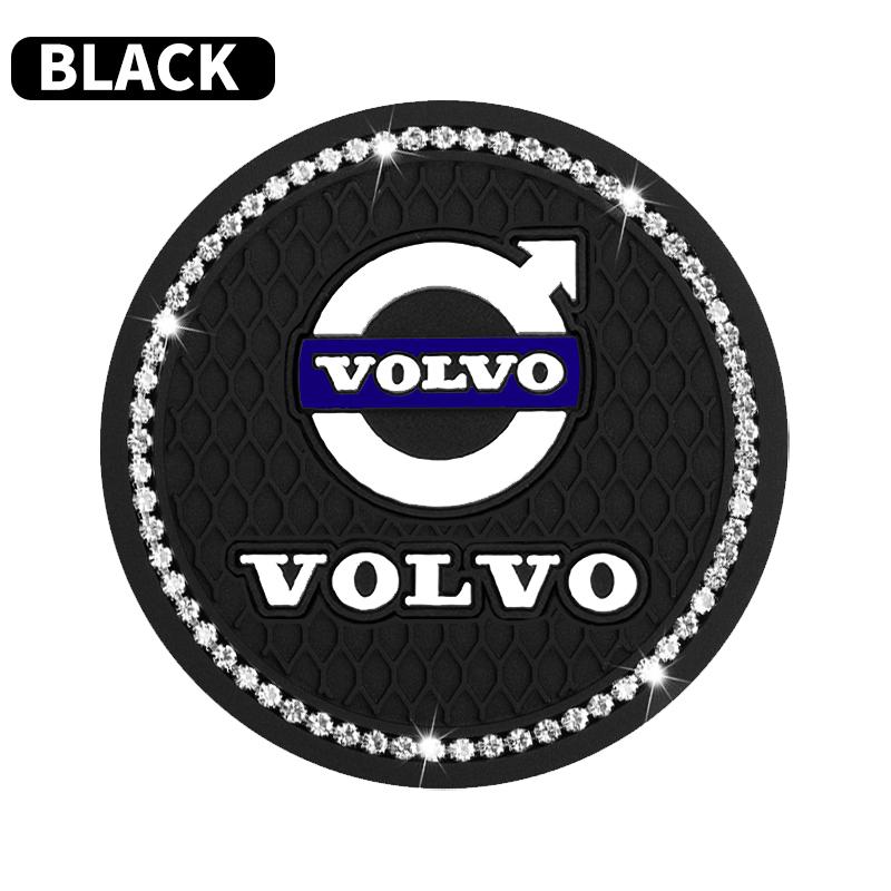 

1/2Pcs Diamond-studded Car Coaster Cup Holder Anti-skid Pad For Volvo XC40 XC60 V60 V40 XC90 V50 S60 V70 S90 Olestar AWD