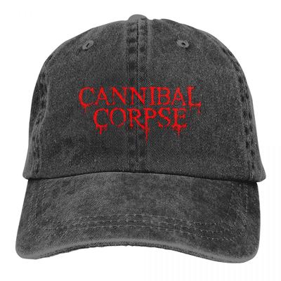 Cannibal Corpse Death Metal Band Baseballkappen für Unisex-Frauen Distressed Denim Snapback Hat All Seasons Unstrukturierte Soft Hat Cap