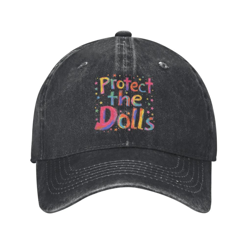 aProtect The Dolls Bold Feminist Empowerment Baseball Cap Vintage Distressed Cotton Snapback Cap Unstructured Soft Hats Cap