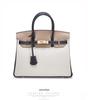 Color Block Genuine Leather Platinum Bag: Large Capacity Togo Cowhide Handbag with Lock - Fashion Shoulder Crossbody