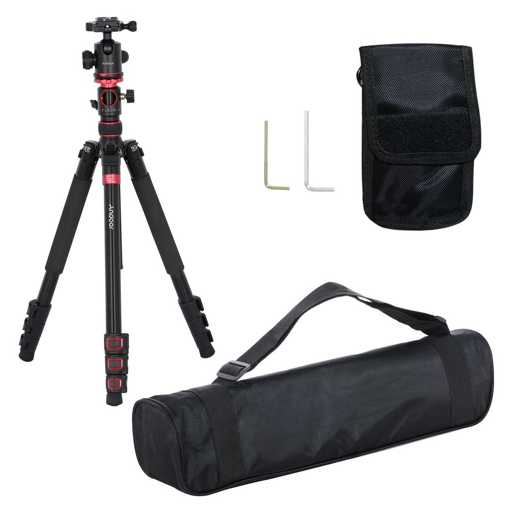 Andoer TTT-012 183cm/72.05 Inch Aluminum Alloy Tripod Detachable Tripod Monopod Stand with