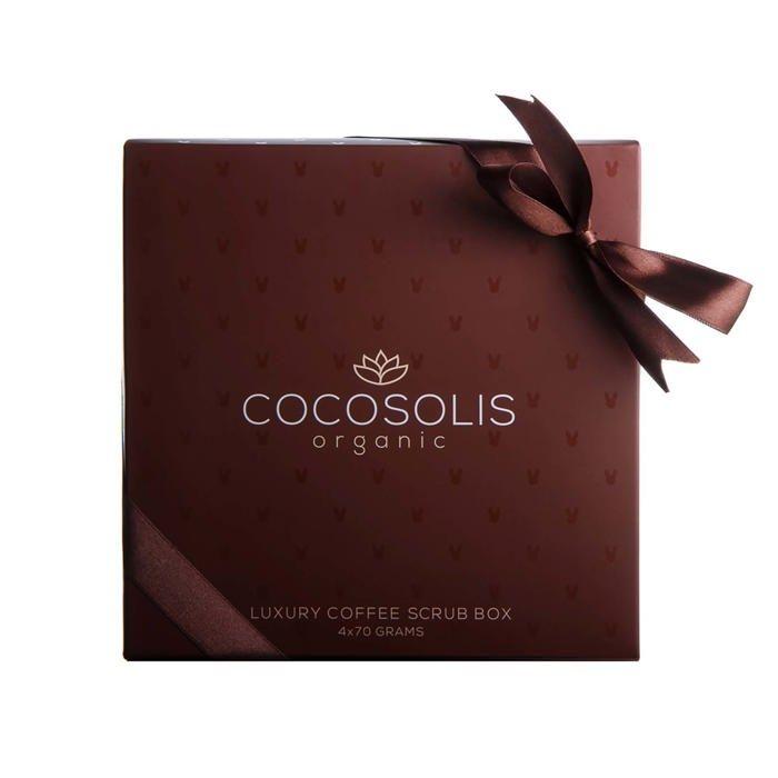 Body Scrub - COCOSOLIS - Luxury Box - 4 Units of 280g - Coffee - Moisturizing