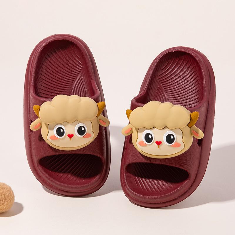 Cartoon-Schuhe - Sandalen mit weicher Sohle für Jungen und Mädchen, atmungsaktive Hausschuhe