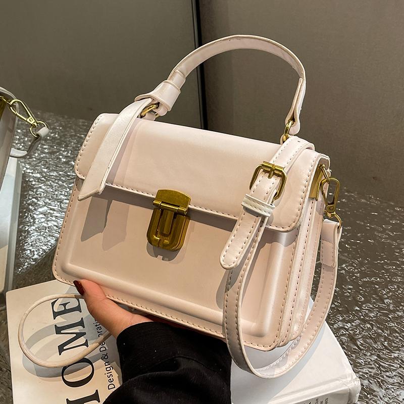 Summer Women's Square Handbags High Quality Pu Shoulder Crossbody Bags Sweet Girls Simple All-match Messenger Bag