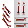 Christmas Decorations Microwave Doorknob Cover Protective Cover Door Pull Gloves Linen Refrigerator Handle Gloves