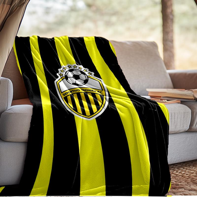 Deportivo Tachira Fc Crest Blanket Outdoor Flannel Blanket for Camping, Hiking, Garden Parties, Picnic Essentials,gift for family and friends