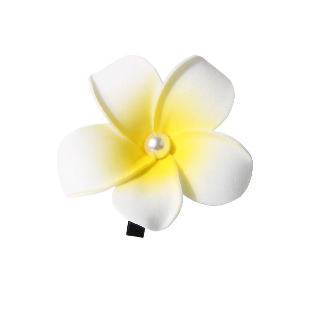 Plastic Gradient Flower Hairpins Mid Size Girls Duckbill Clip Cute Flower Hair Clip  Streetwear