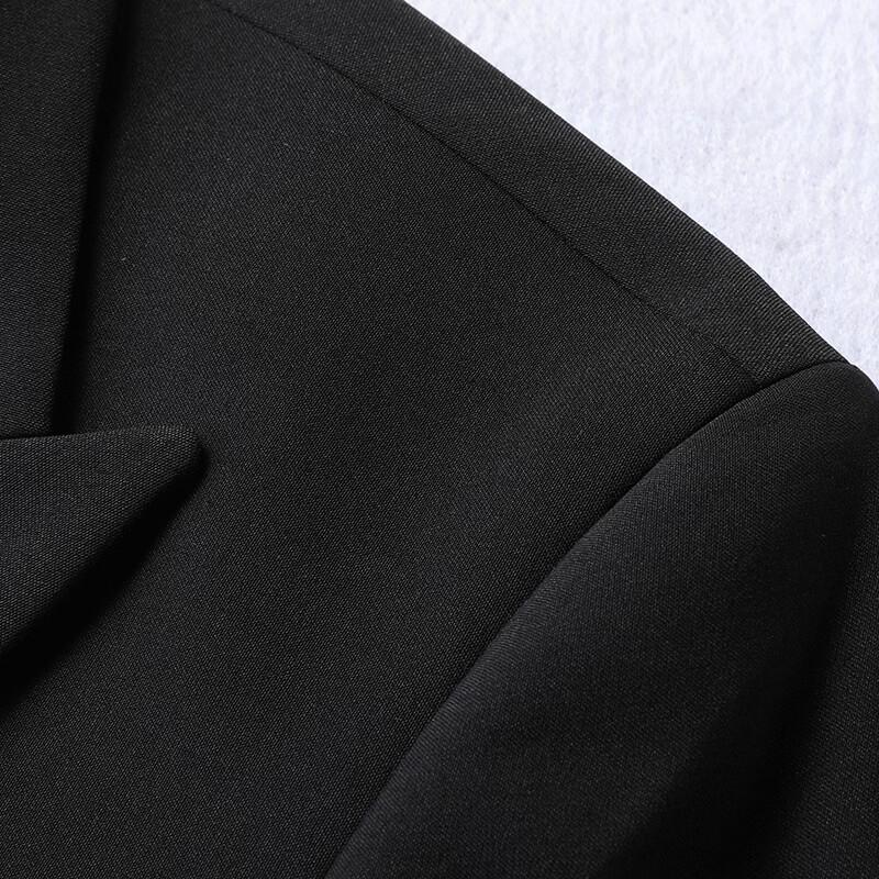 Dibinze Men's Plus Size Double-Breasted Suit Set