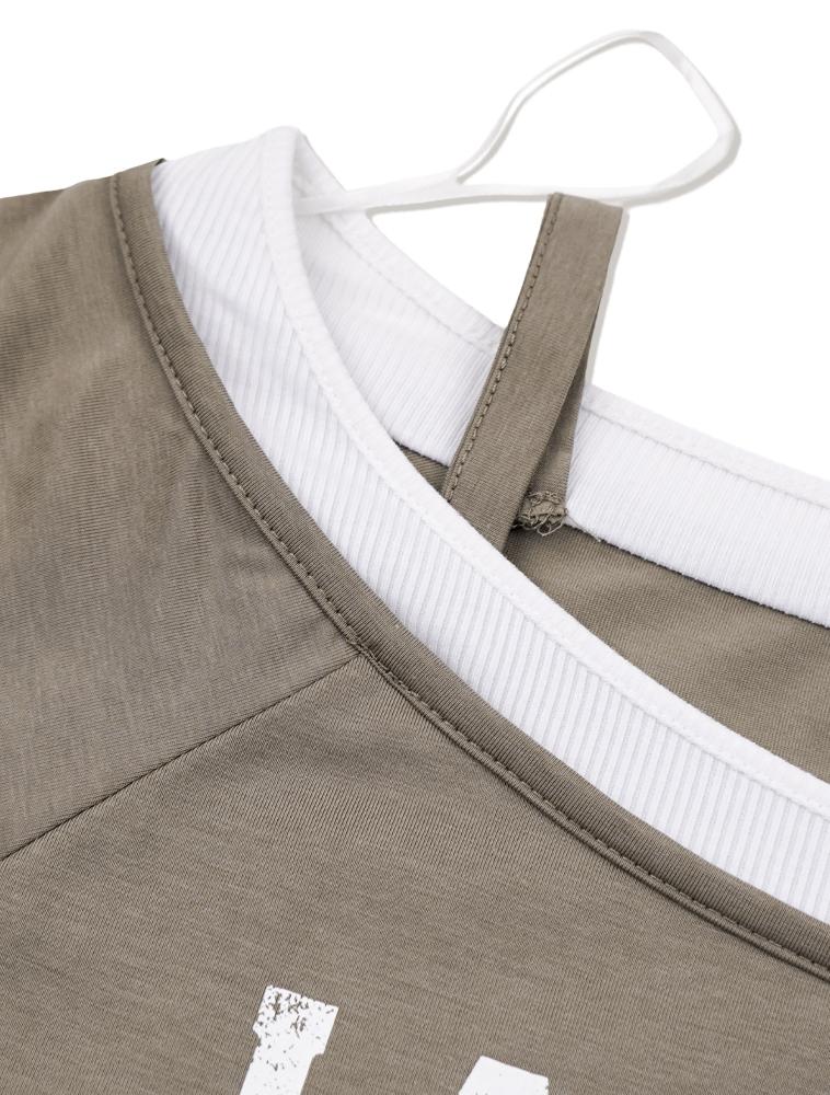 LA MAISON STUDIO La Maison Essential Layered Half Shoulder Beige(Fcg1Ts851W)