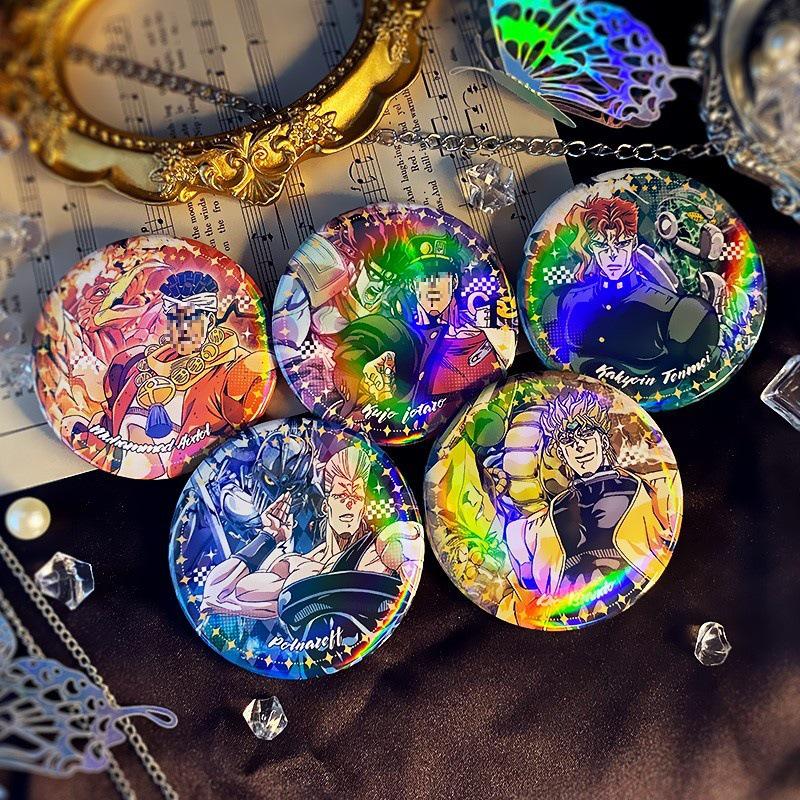 Jotaro, Kakyoin, and Polnareff Doujin Badges Collection