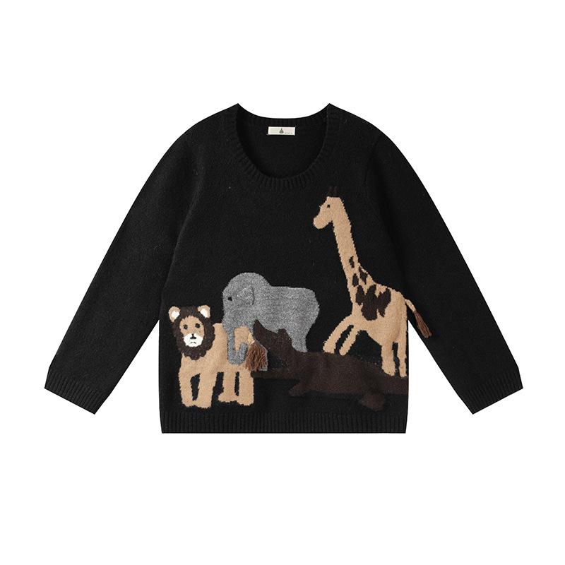 Shuangtian 2025 Plus Size Women s Cartoon Animal Pullover Sweater FT715 XL