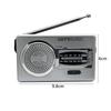 FM/AM Pocket Radio Player Telescopic Antenna Dual Band Portable Radio Battery Powered Radio with 3.5mm Jack Built-in Speaker