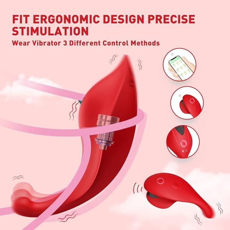 Fjernkontroll og APP Invisible Wearable Dual Vibrator 10 Frequency Vibrating Clitoral Nipple Stimulator Par Flørtende Vibrator Voksenprodukter