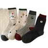 Cartoon Christmas Wool Socks For Kids Winter Thickening Warm Socks Piled Up With Cute Socks