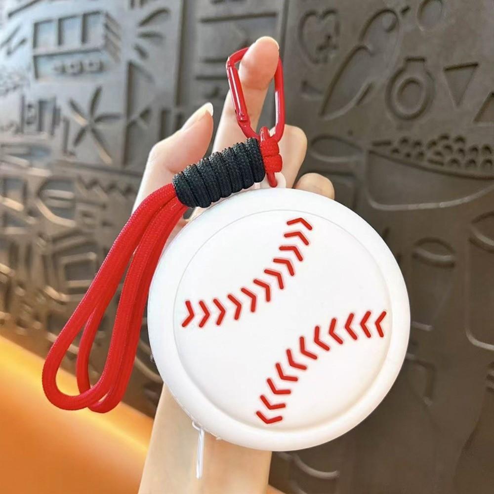 

New Cartoon Sporty Storage Bag Football Basketball Keychain Coin Purse Volleyball Baseball Key Ring Wallet Earphone Case