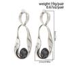 Salircon Punk Hyperbole Irregular Hollow Geometric Rhinestone Pendant Earrings for Women Creative Piercing Drop Earring Jewelry