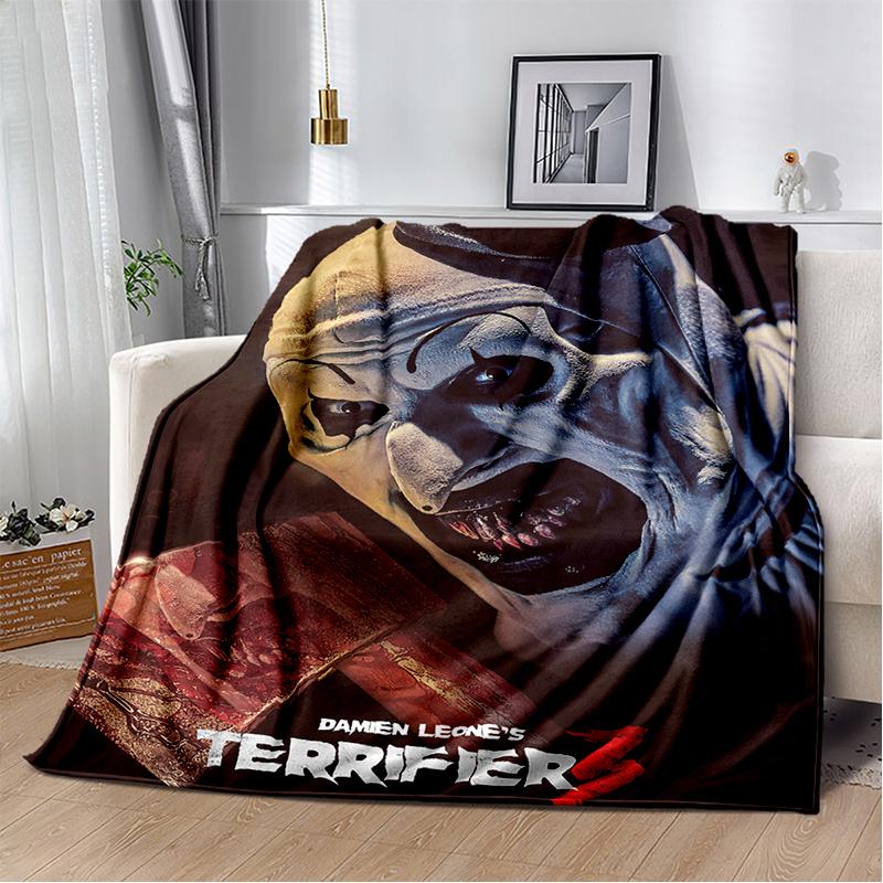 29 סגנונות טריפייר סרט אימה מתנת ליל כל הקדושים שמיכת קטיפה רכה, שמיכת פלנל לסלון חדר שינה מיטה ספה כיסוי