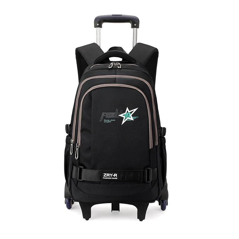 

Школьная сумка на колесах, студенческий рюкзак, 6 колес ZRY5203 чёрный